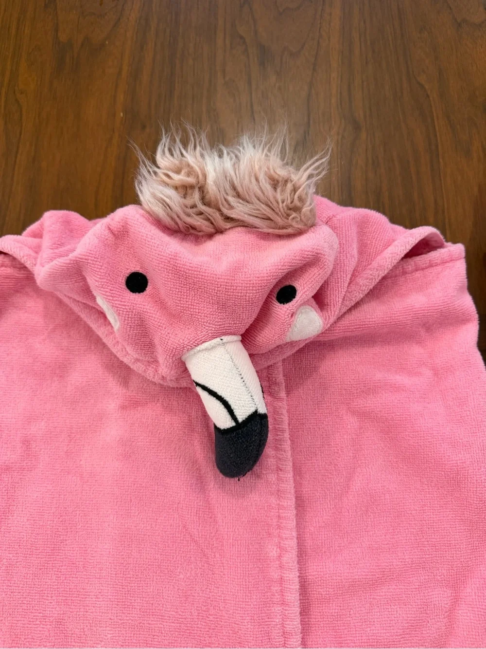 Pottery Barn Kids Hooded Pink Flamingo White Sheep Baby Towel